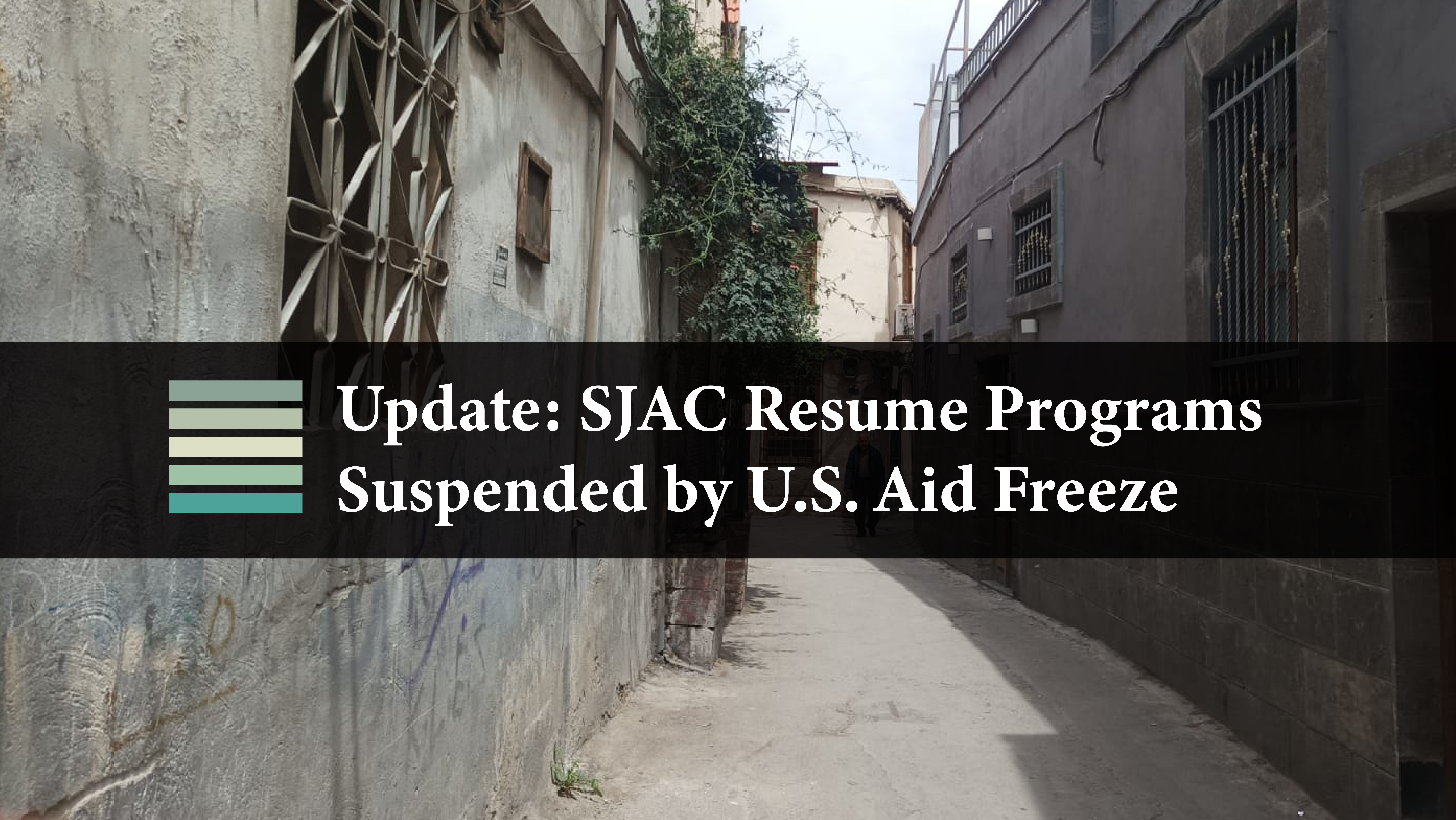 Update: SJAC Resume Programs Suspended by U.S. Aid Freeze