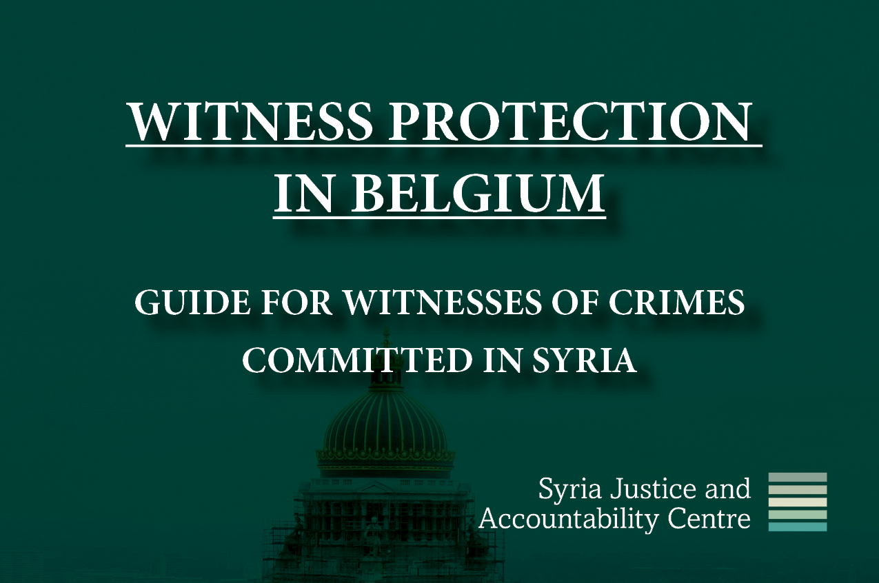 WITNESS PROTECTION IN BELGIUM
