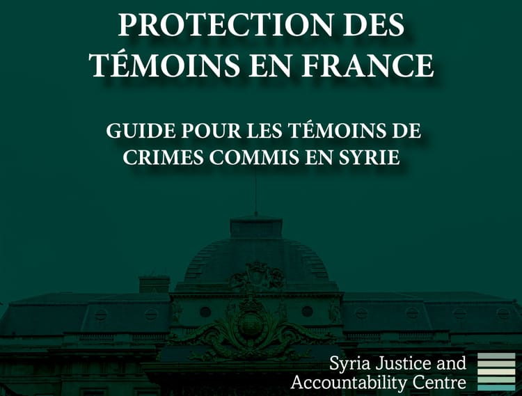 PROTECTION DES TÉMOINS EN FRANCE