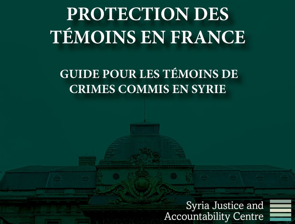 PROTECTION DES TÉMOINS EN FRANCE