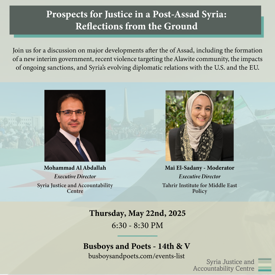 EVENT: The Prospects for Justice in Post-Assad Syria